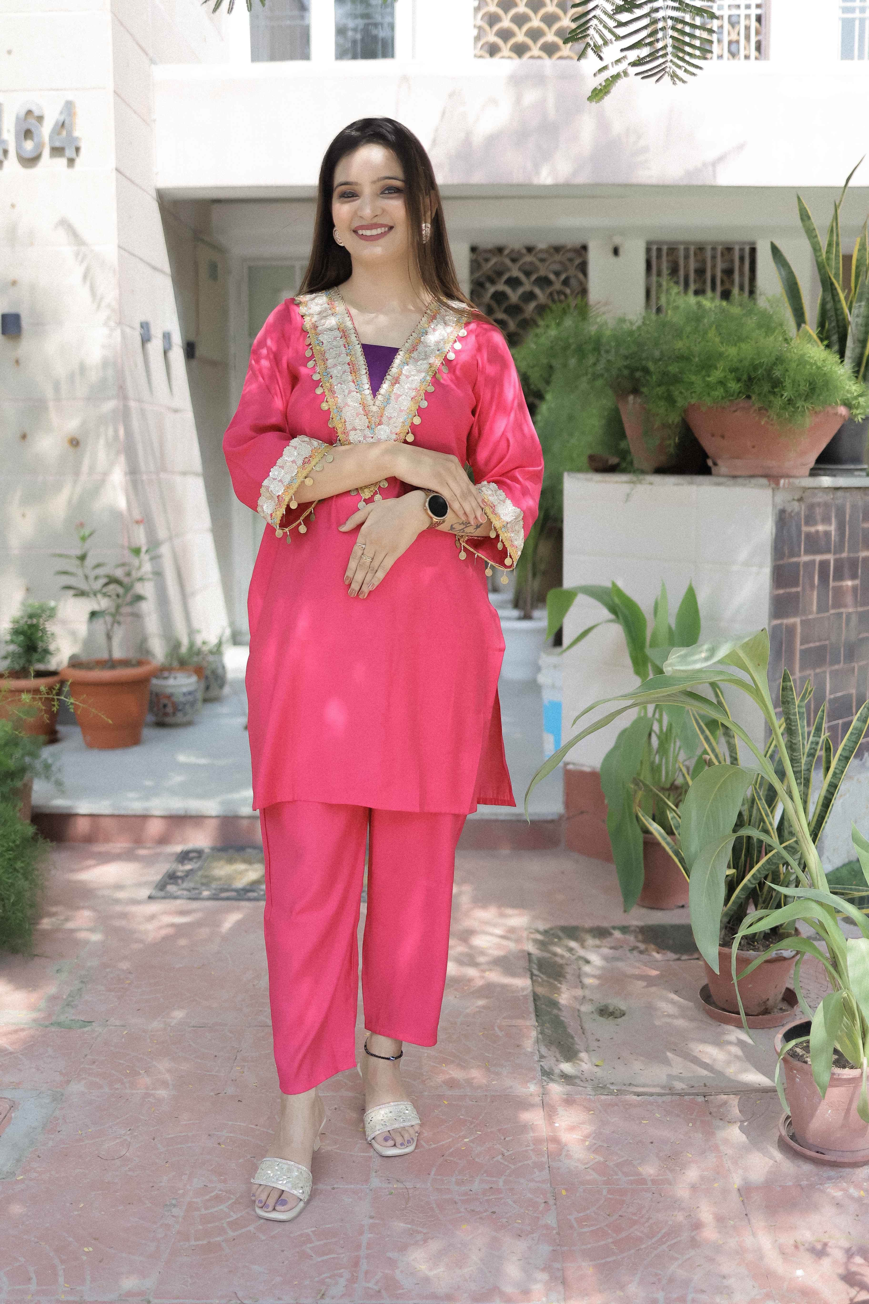 Roman silk coord set 