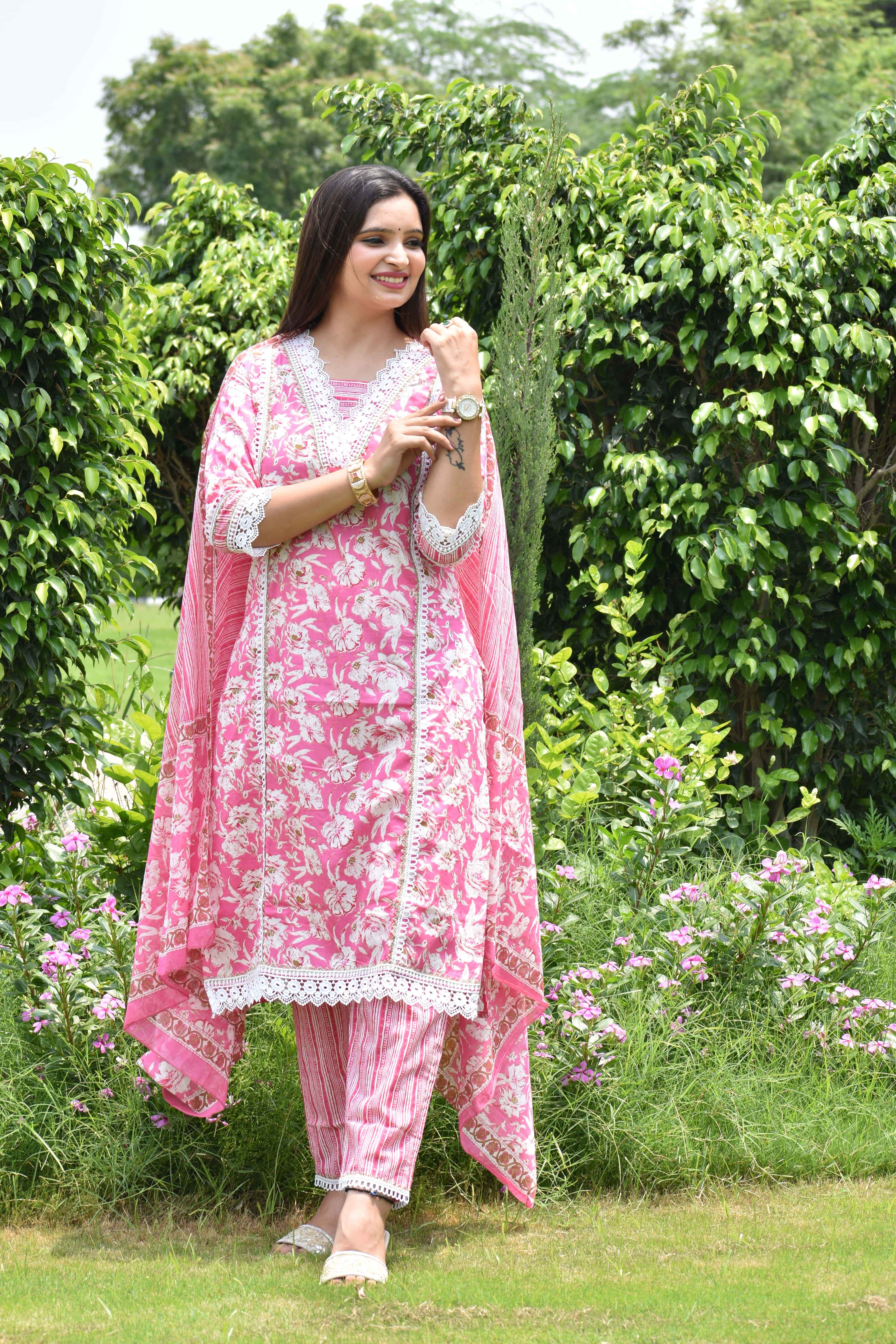 Beautiful Floral print Suit
