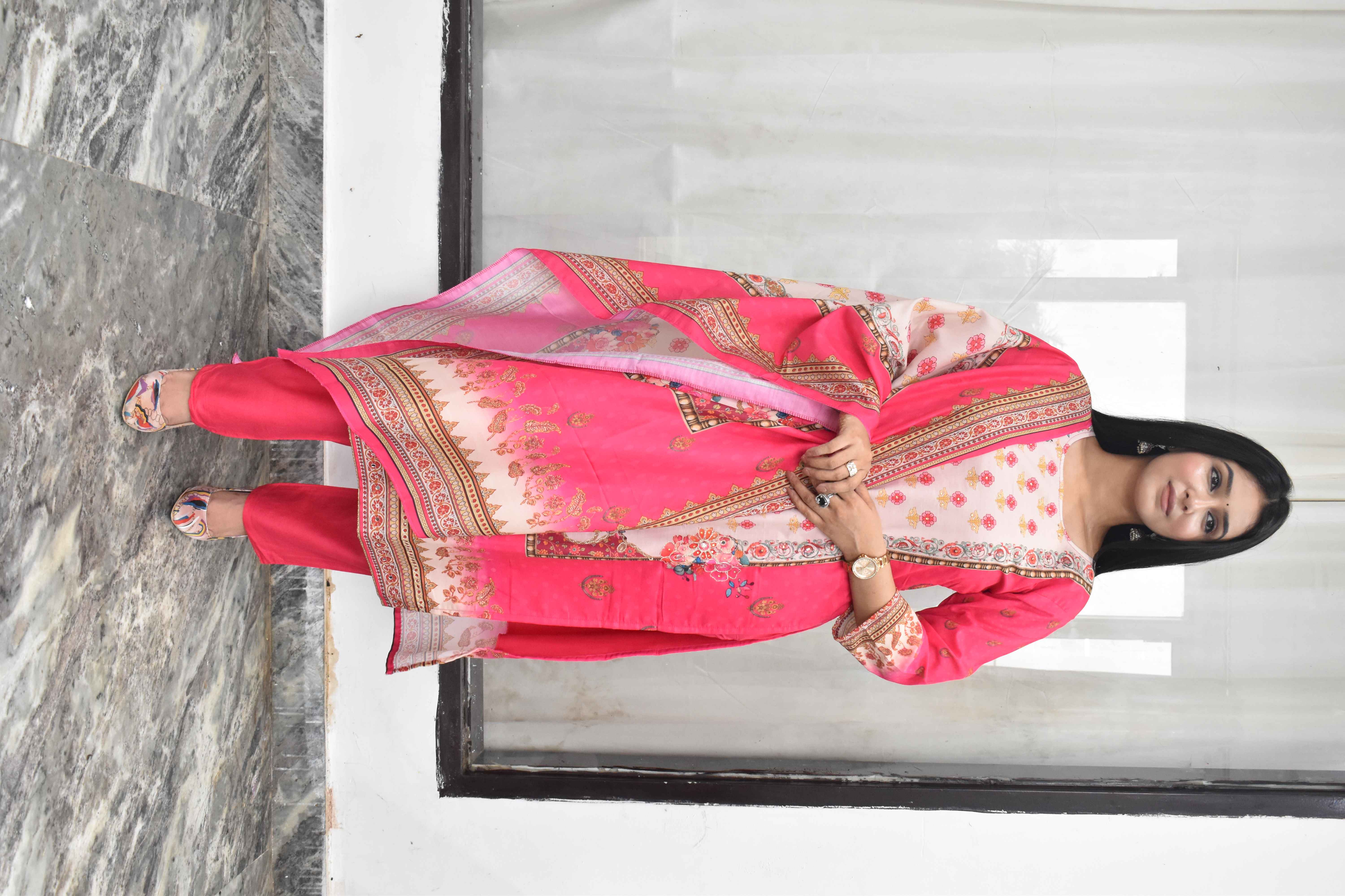 Bright Pink set of suit