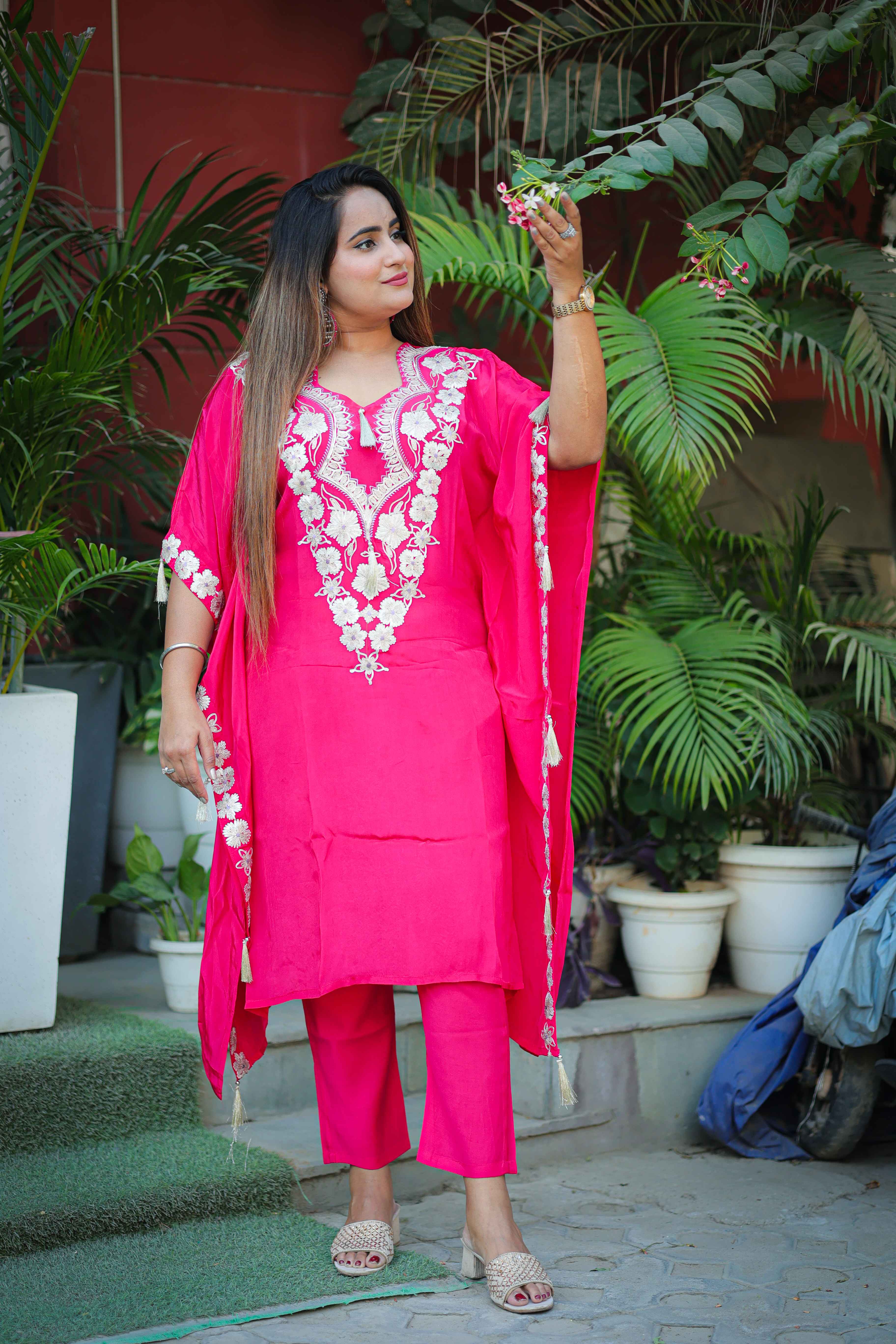 kaftan set- Pure silk