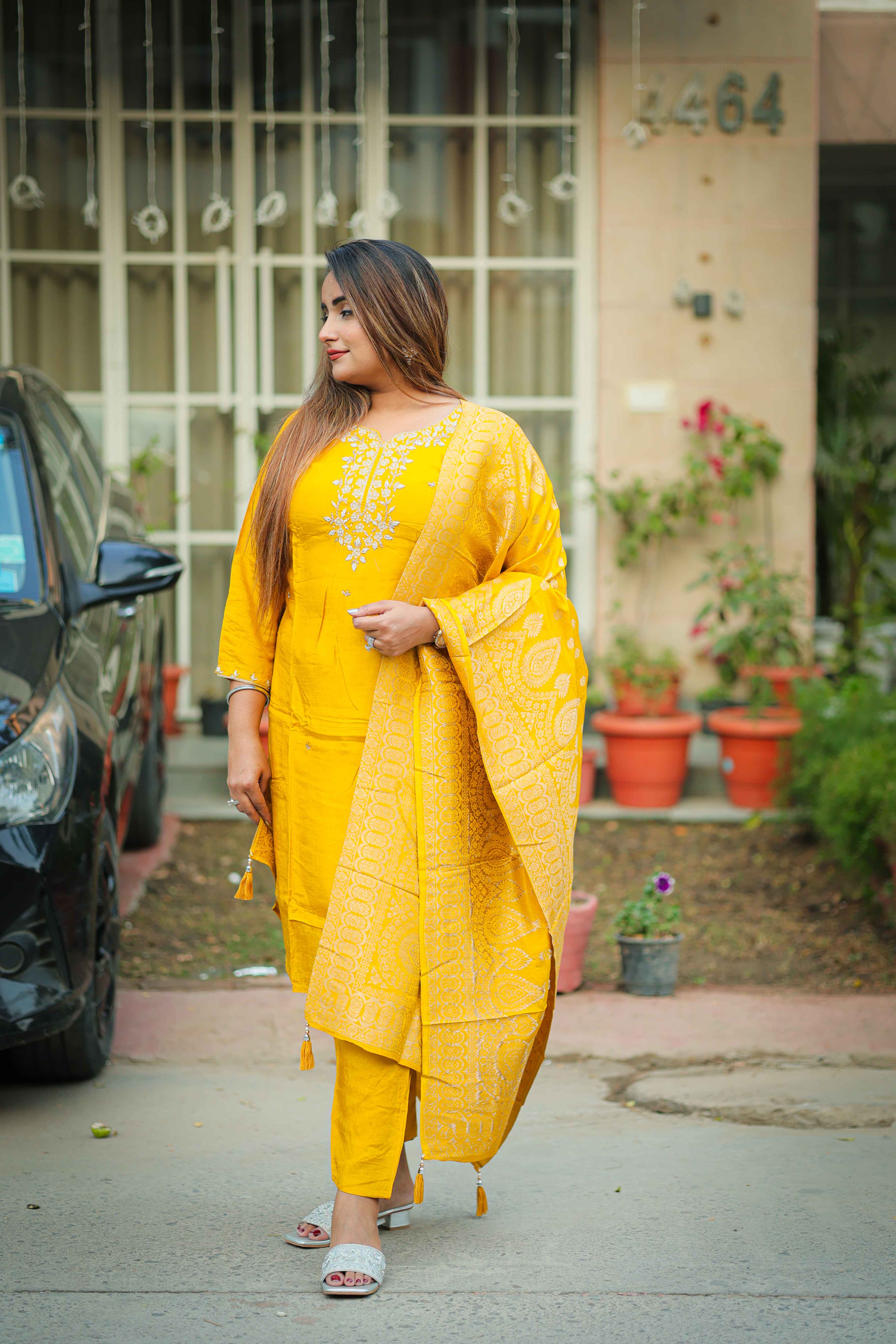 BEAUTIFUL PURE SILK SUIT